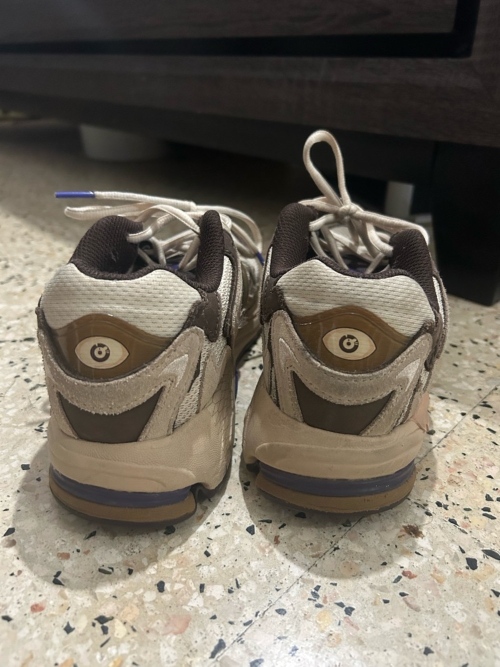 adidas Beige and Brown Low-Top Sneakers - Paso Fino (Bad Bunny)